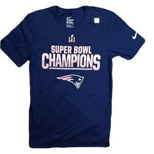 NWT NEW ENGLAND PATRIOTS Super Bowl 51 Champions Nike Short Sleeve T-Shirt Small